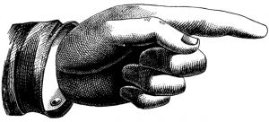 Pointing finger