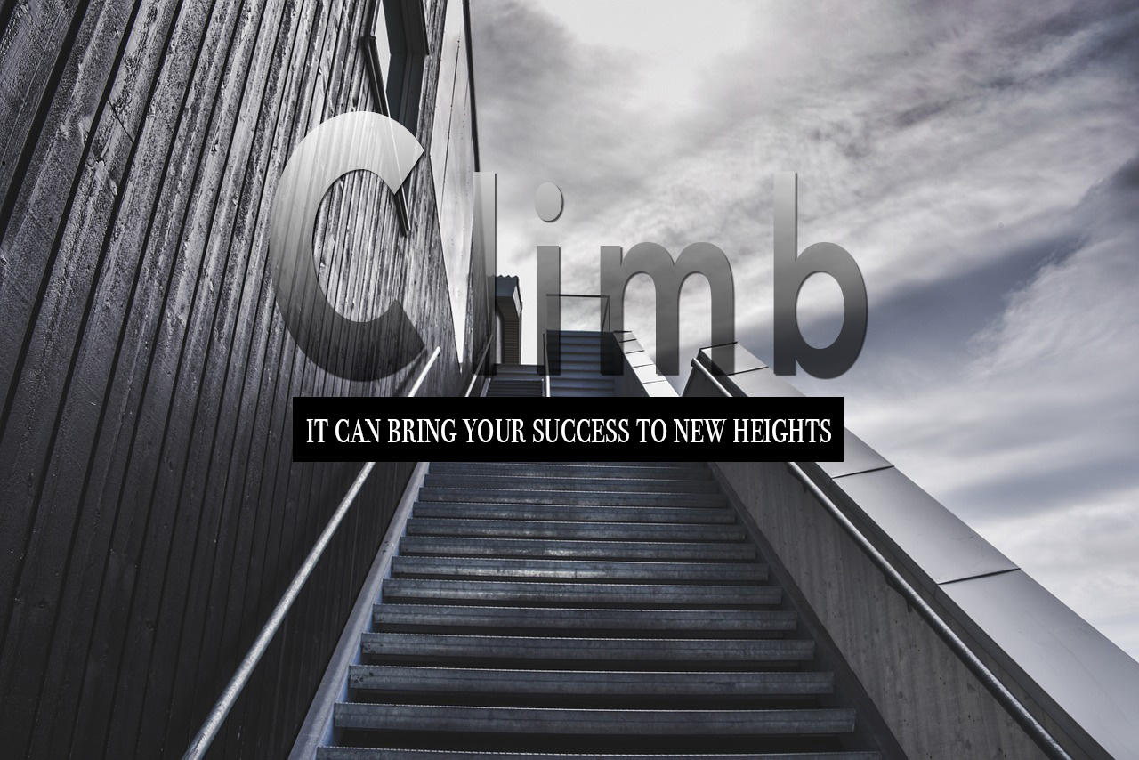Climb.  It can bring your success to new heights.