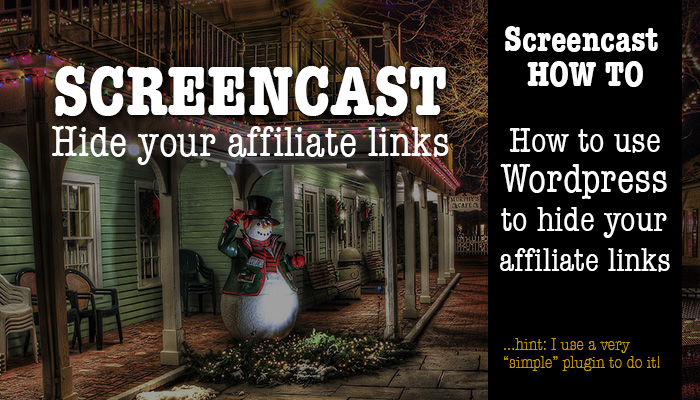 How to use Wordpress to hide your affiliate links